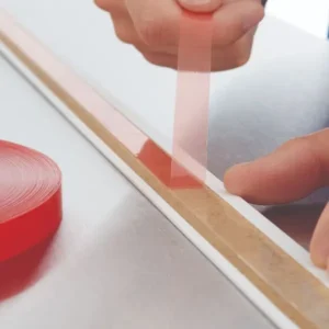 aplicación cinta doble contacto roja alto desempeño