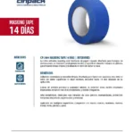 Flyer Masking Azul 14 Días Cinpack