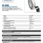 Ficha Técnica cinta de aluminio doble cara CP-3305