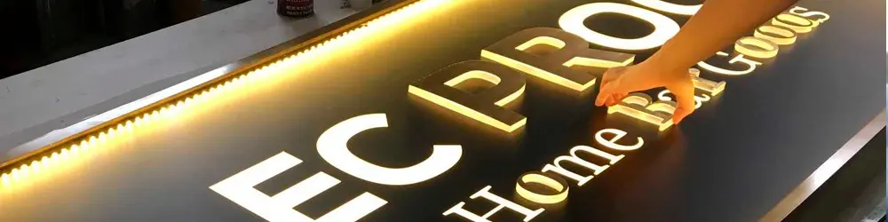 letreros con cintas de espuma