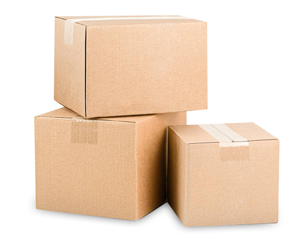 Cajas con cinta masking