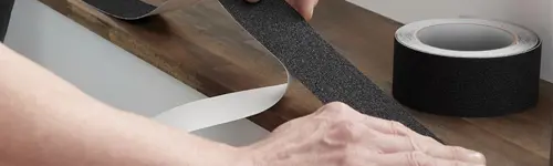 lija antiderrapante para escaleras negra