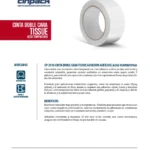Flyer Cinta Adhesiva Doble Cara Resistente a Altas Temperaturas CP-3016
