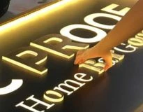 aplicación en letreros de la cinta foam